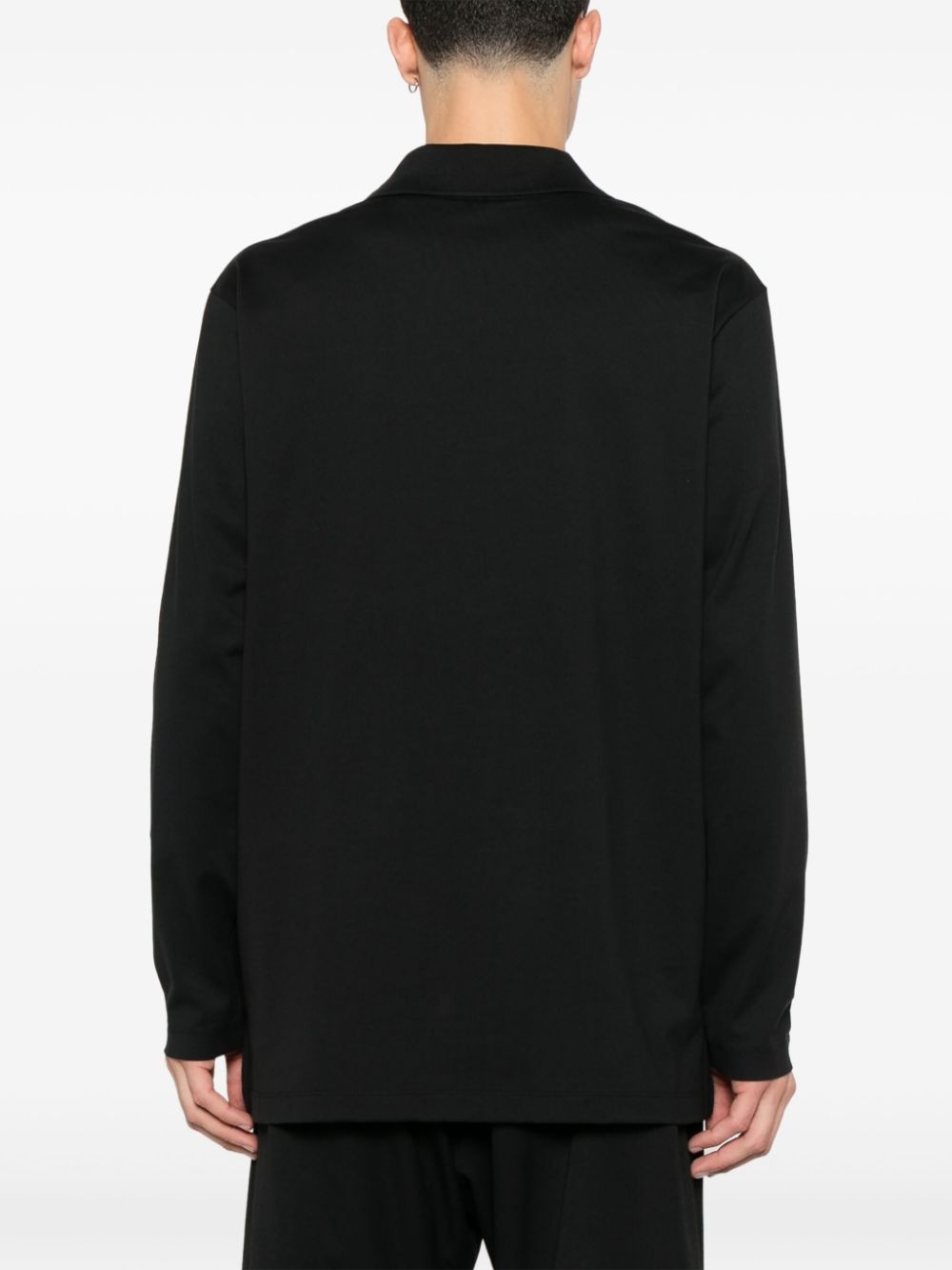 graphic-logo long-sleeves polo shirt - 4