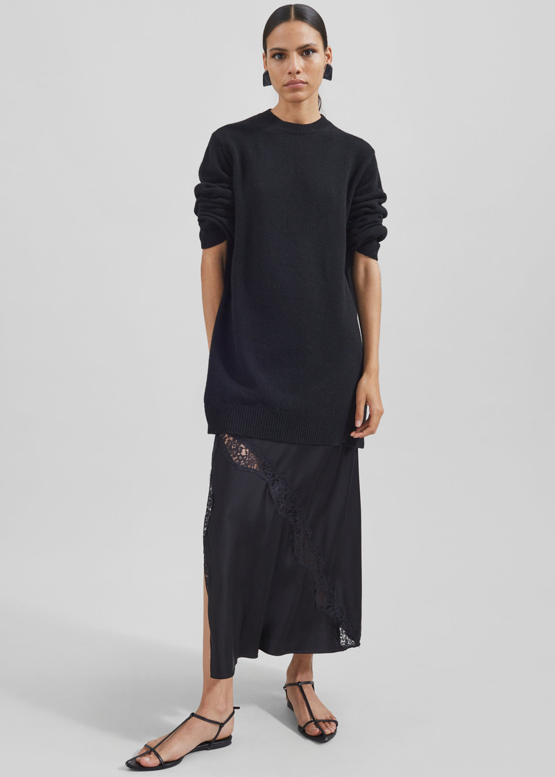 Maxime Knit Sweater Dress - Black 5