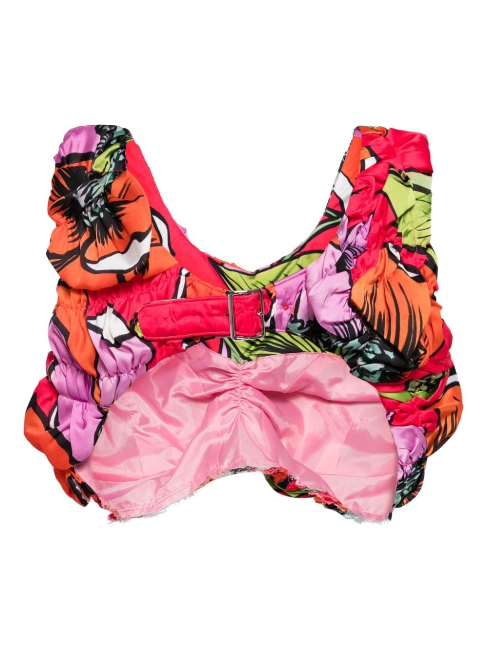 sleeveless cropped top - 2