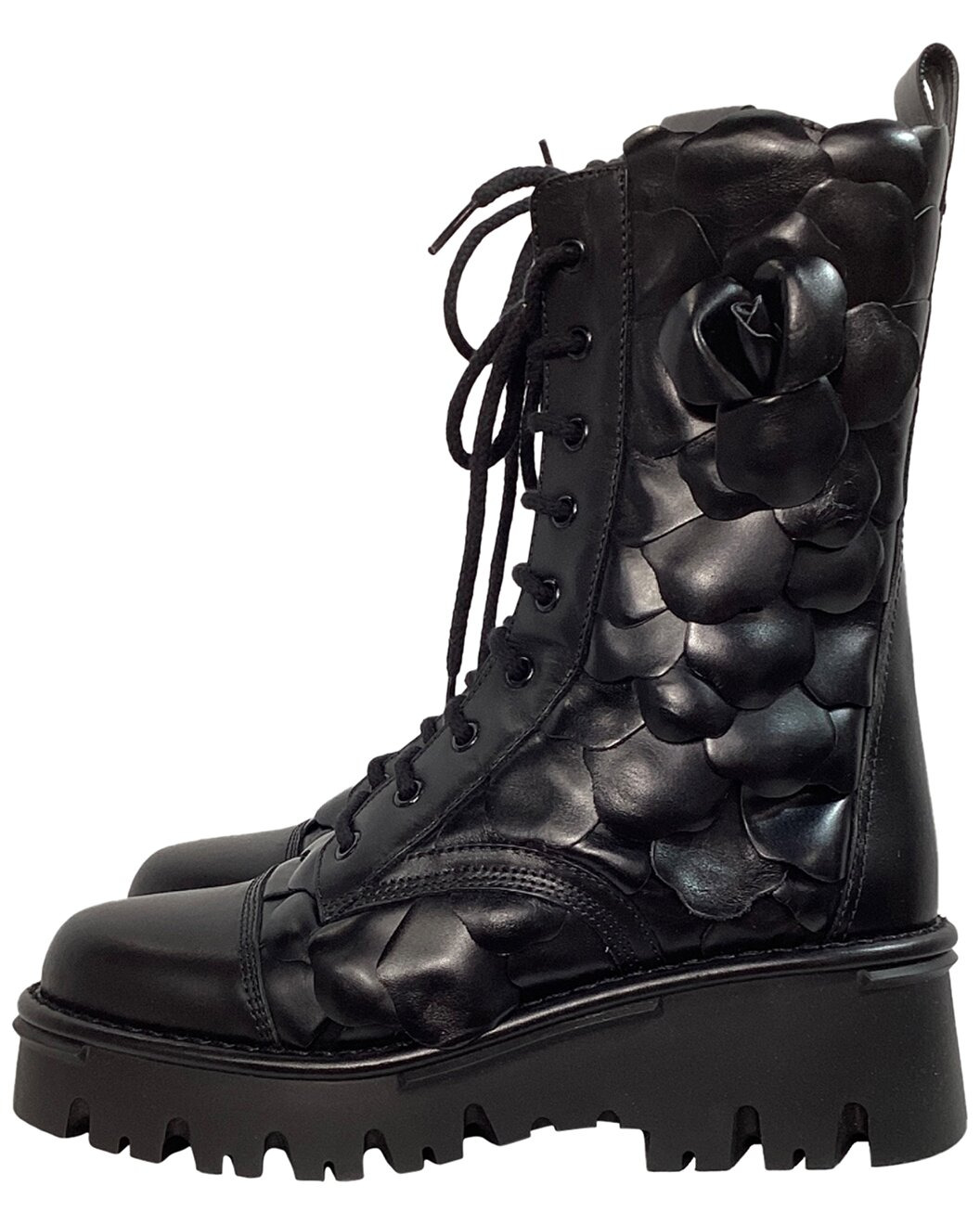 Valentino Women's Leather Atelier 03 Rose Edition Combat Boot, Size IT | 39
(Authentic Pre-Loved) - 2