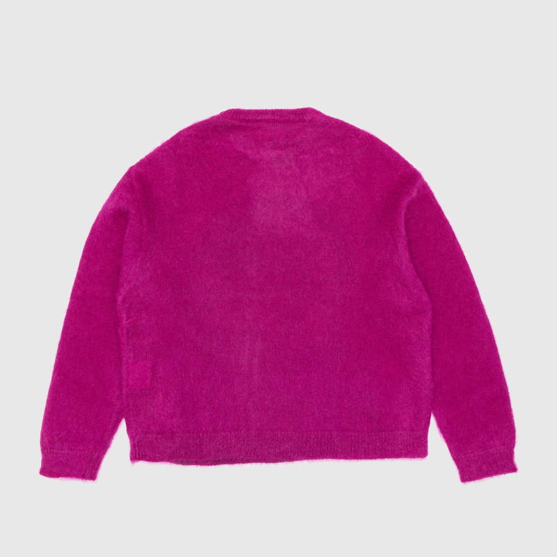 ERL KISS MOHAIR INTARSIA SWEATER | REVERSIBLE