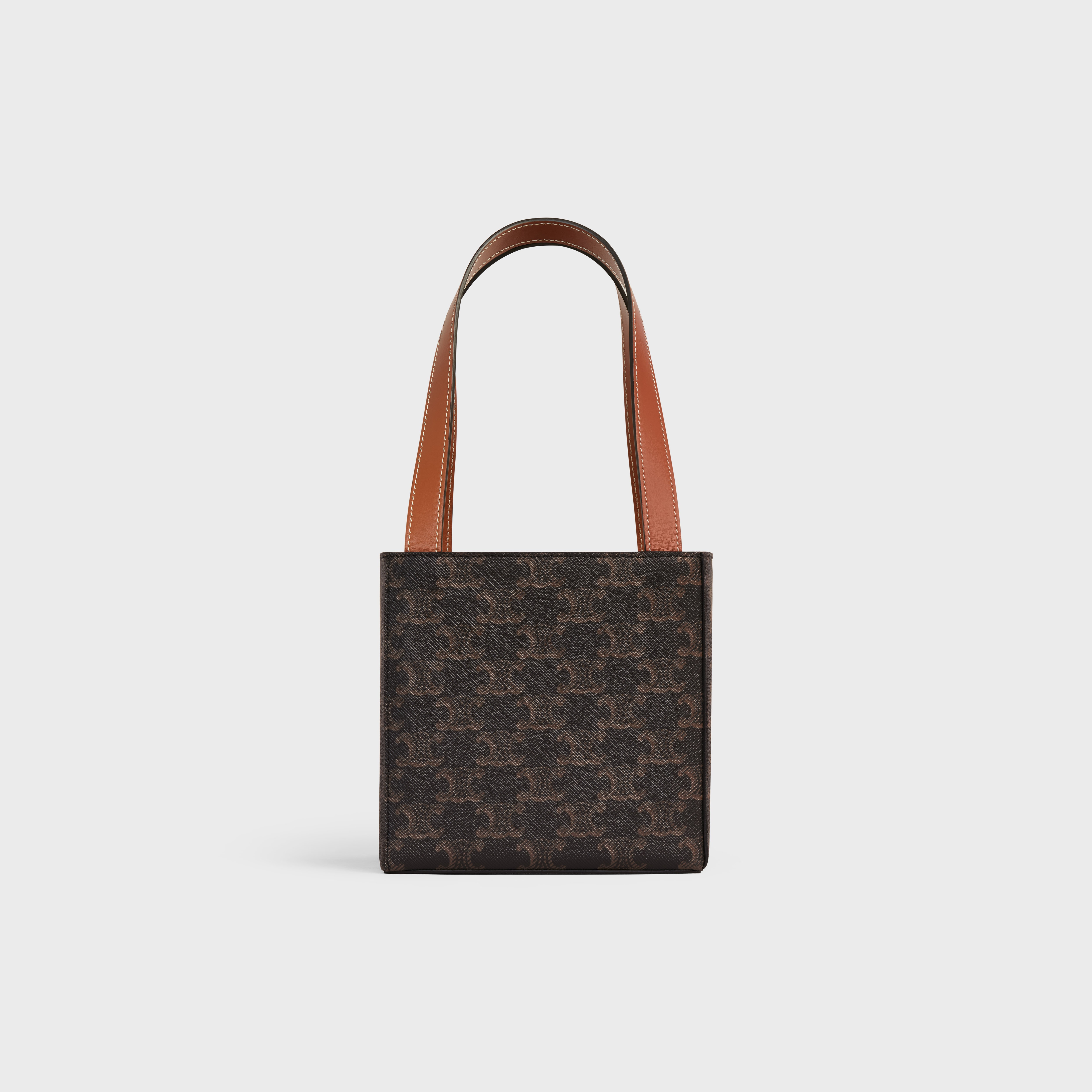 cube bag cuir triomphe in TRIOMPHE CANVAS and CALFSKIN - 3