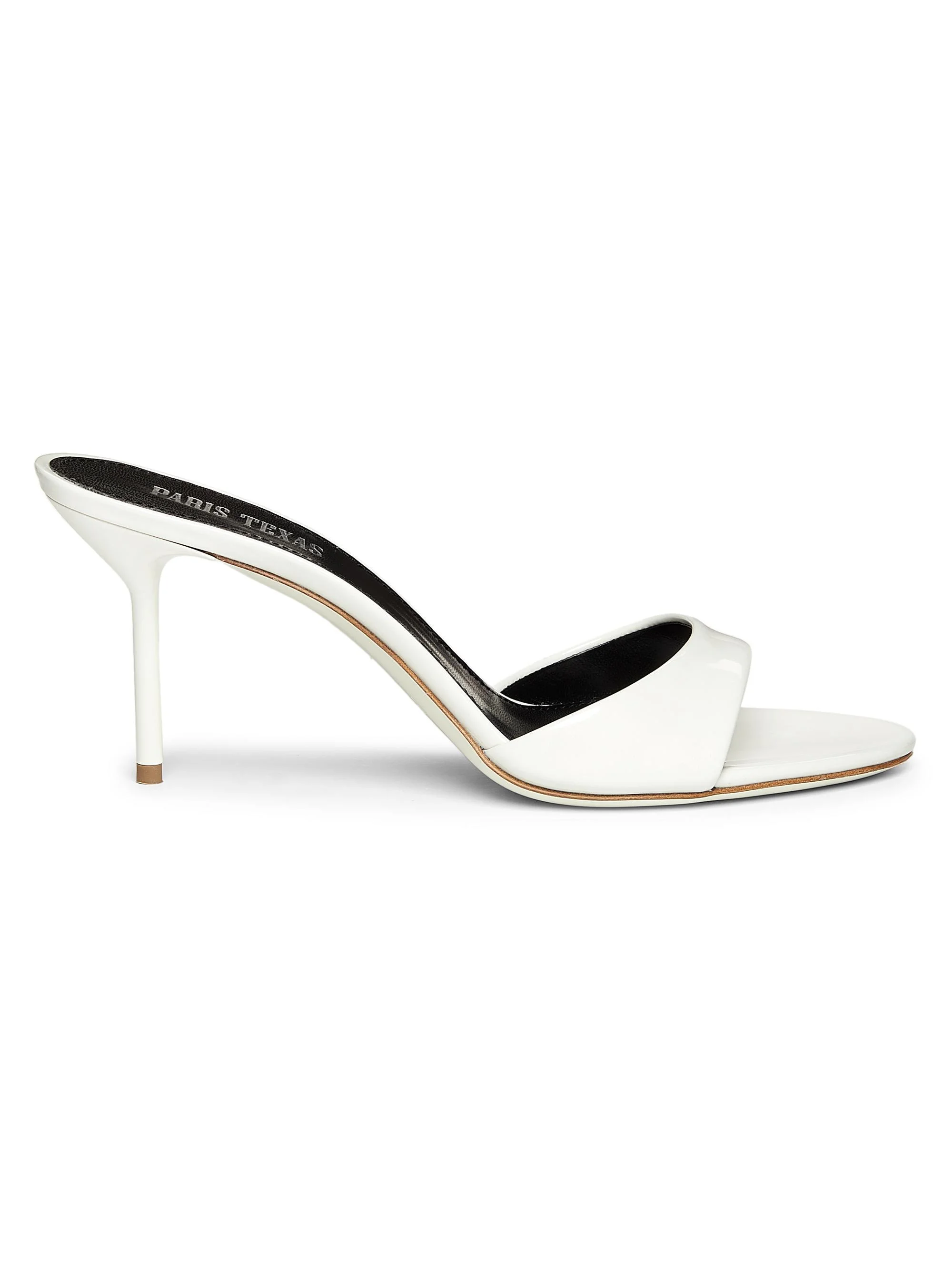 Women's Lidia Patent Leather Mules - White Patent - 1