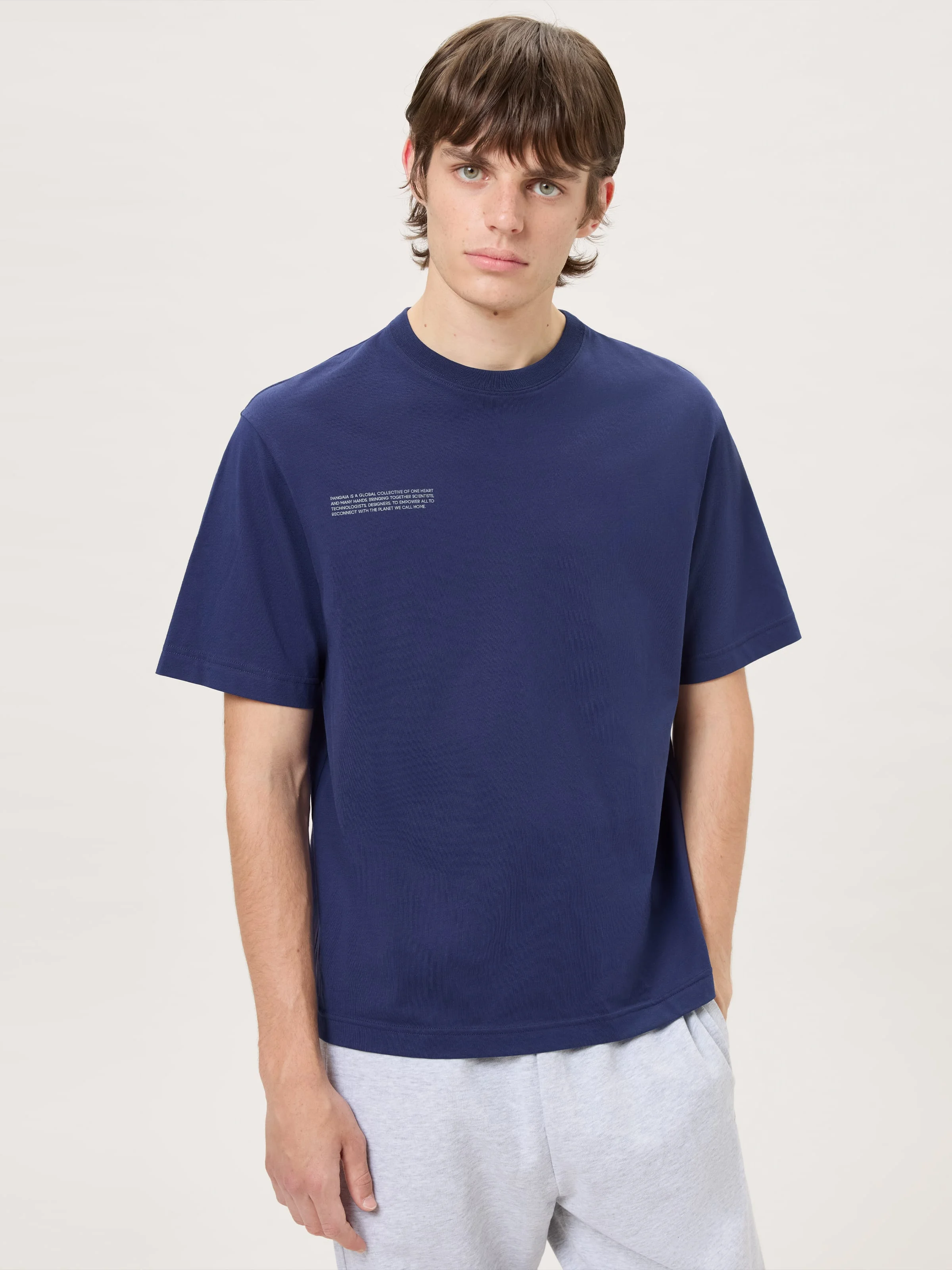 Mens Midweight T-Shirt - Ocean Navy - 1