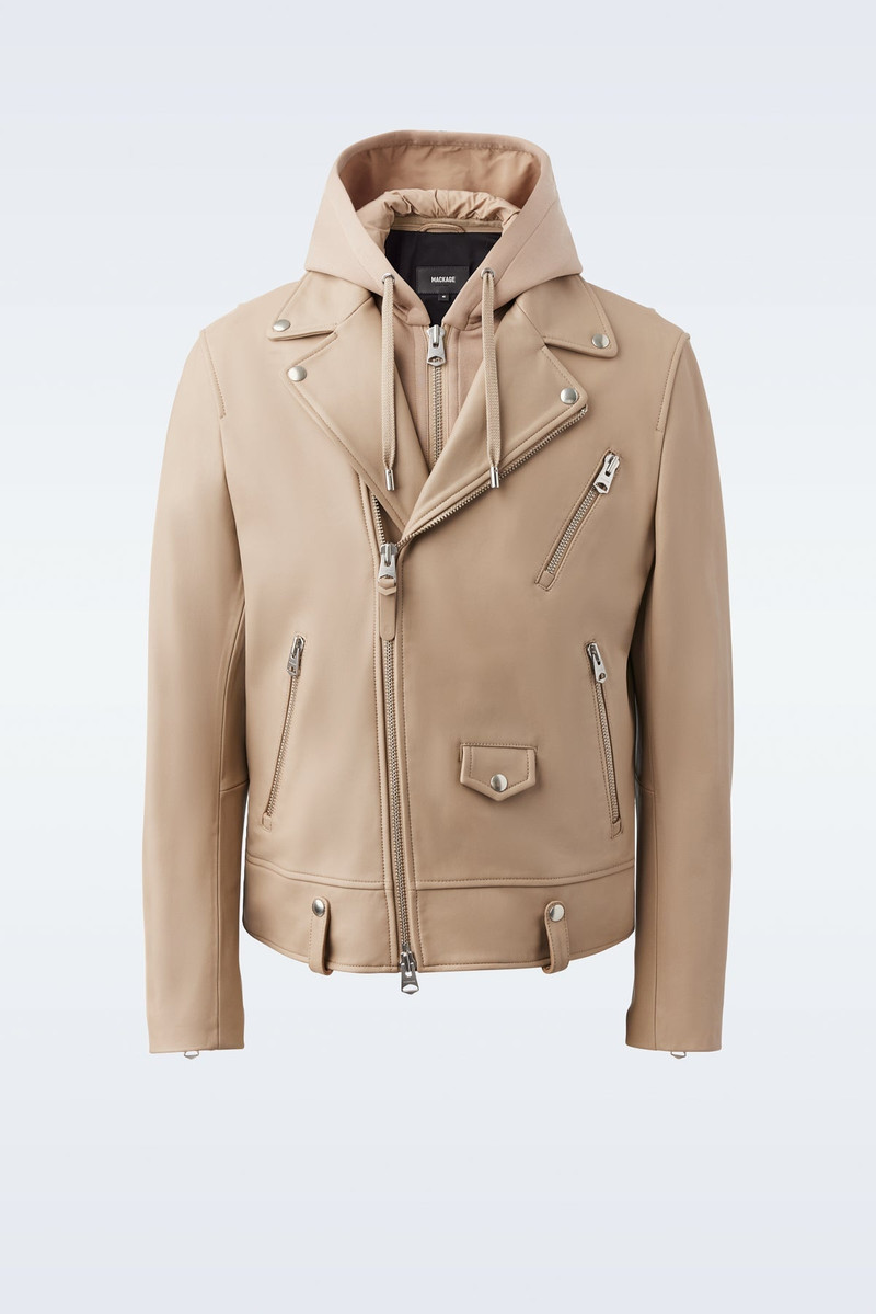 MAGNUS 2-in-1 R Leather biker jacket 1