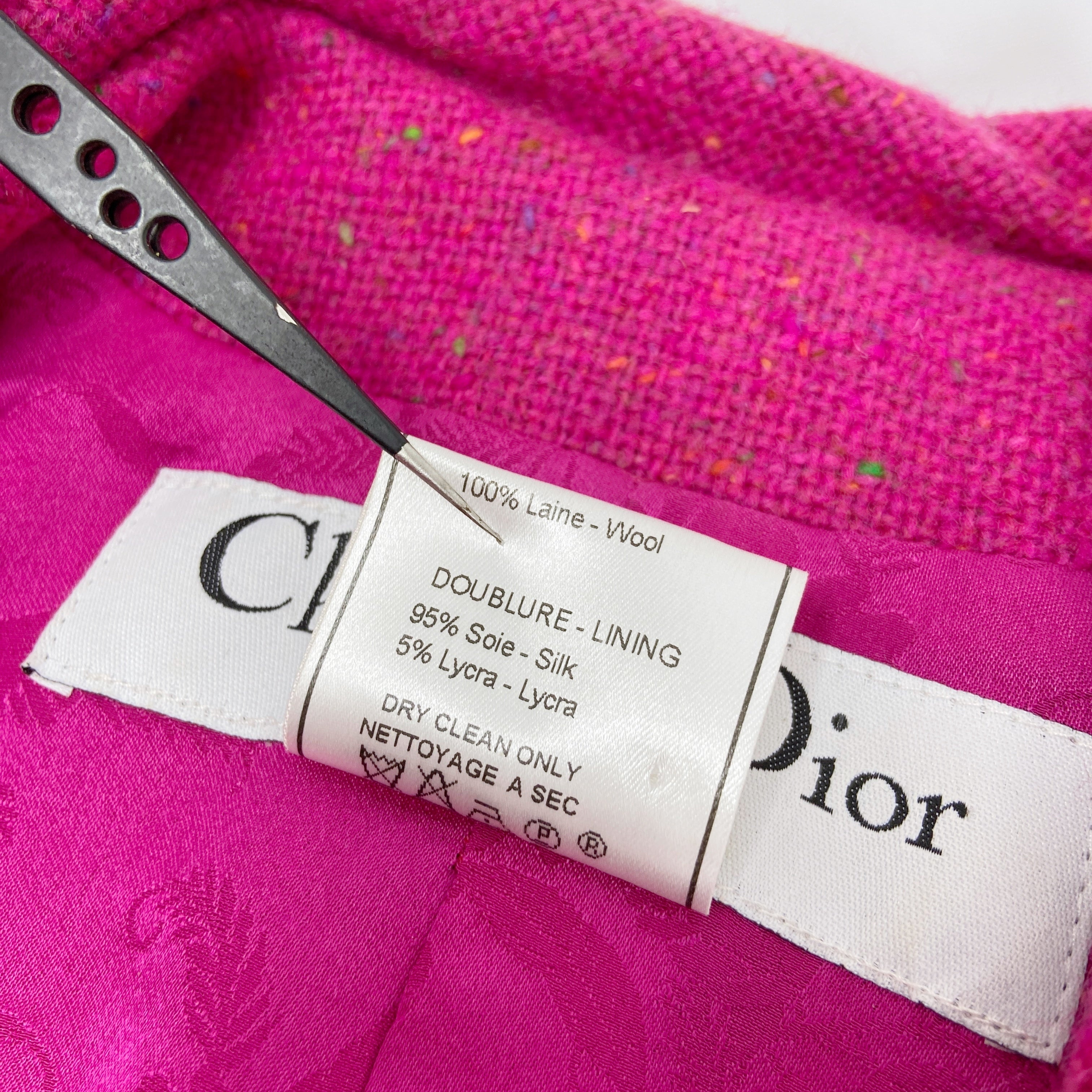 Christian Dior Fall 1998 John Galliano Candy Fuchsia Oversized Lapel Bar Jacket - 19