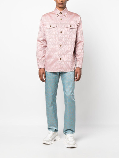 VERSACE Versace Allover-print shirt jacket outlook