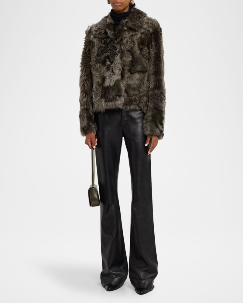 Yves Salomon Short Lamb Shearling Jacket outlook