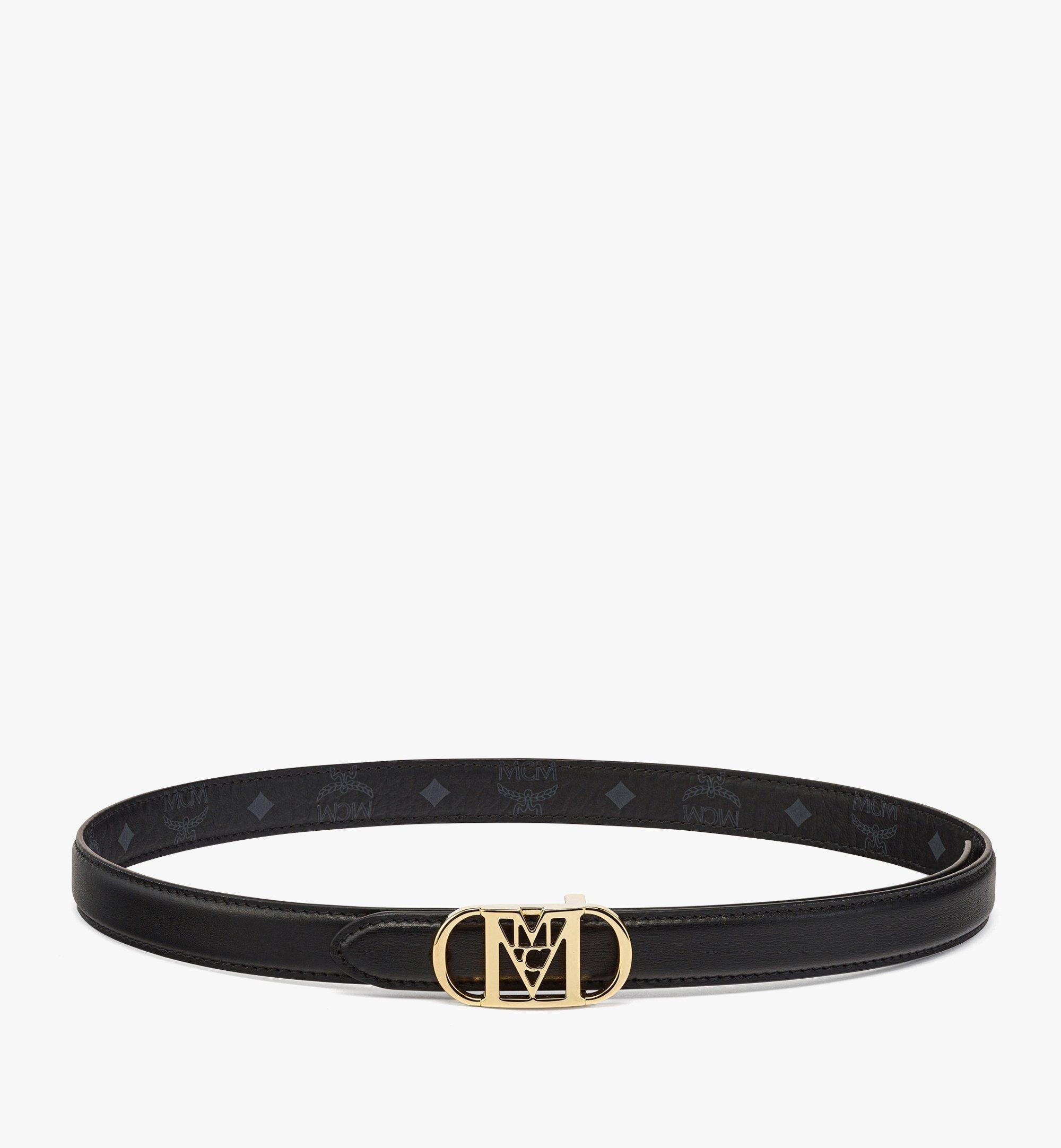 Mode Travia Sliding Buckle Reversible Belt in Embossed Leather - 4