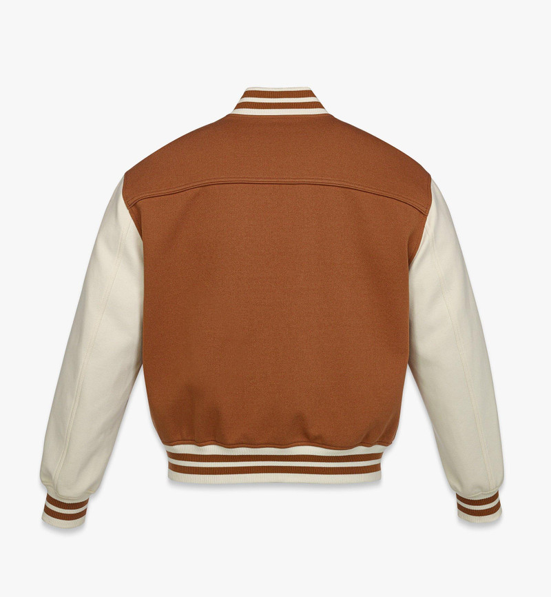 MCM Logo Embroidered Varsity Jacket outlook