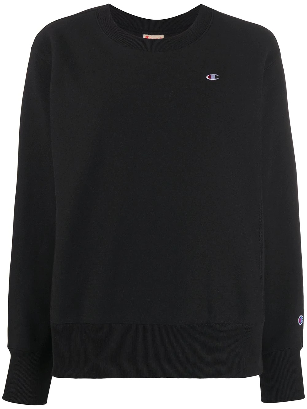 embroidered logo sweatshirt - 1