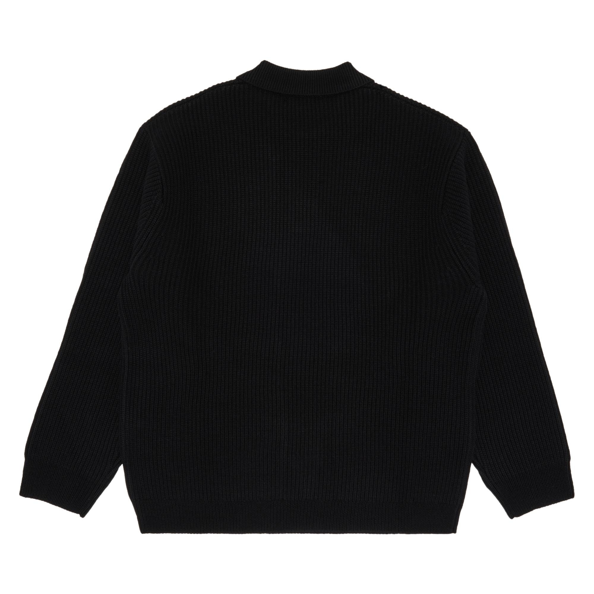 Supreme Supreme Small Box Polo Sweater 'Black' | REVERSIBLE