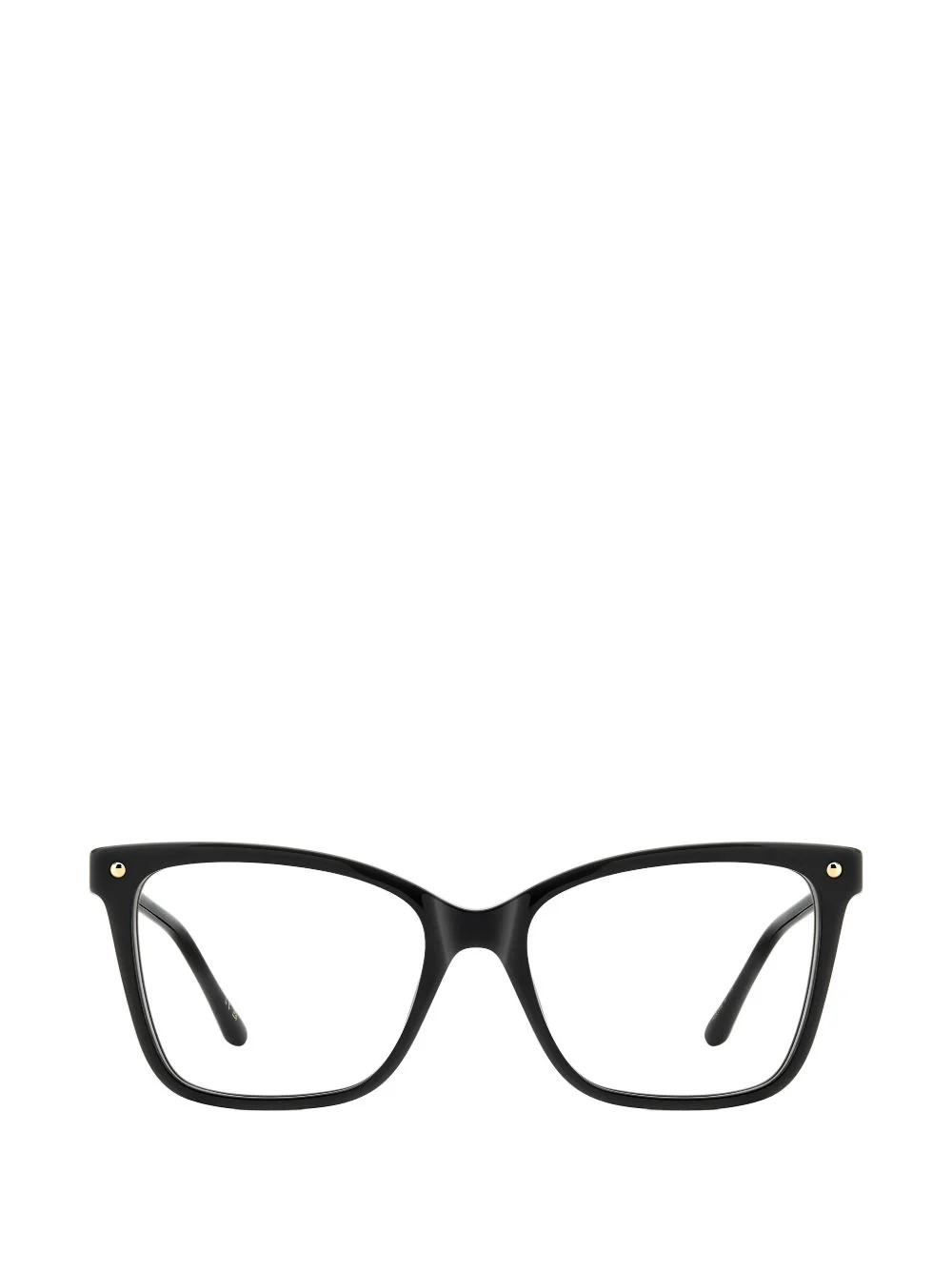 pearl-embellished squared-frame glasses - 1
