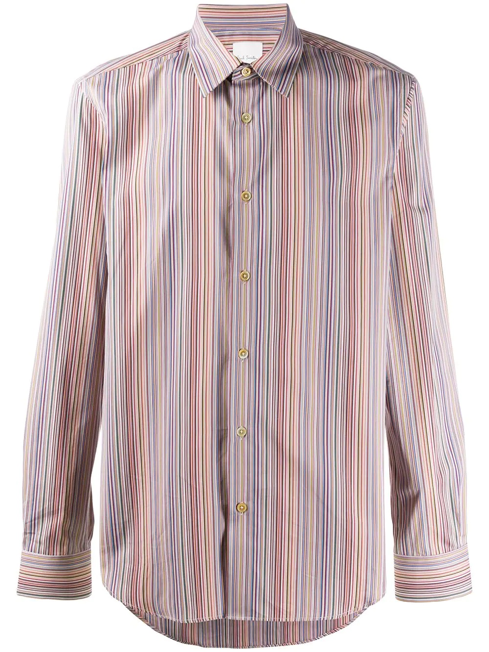 striped long-sleeve shirt - 1