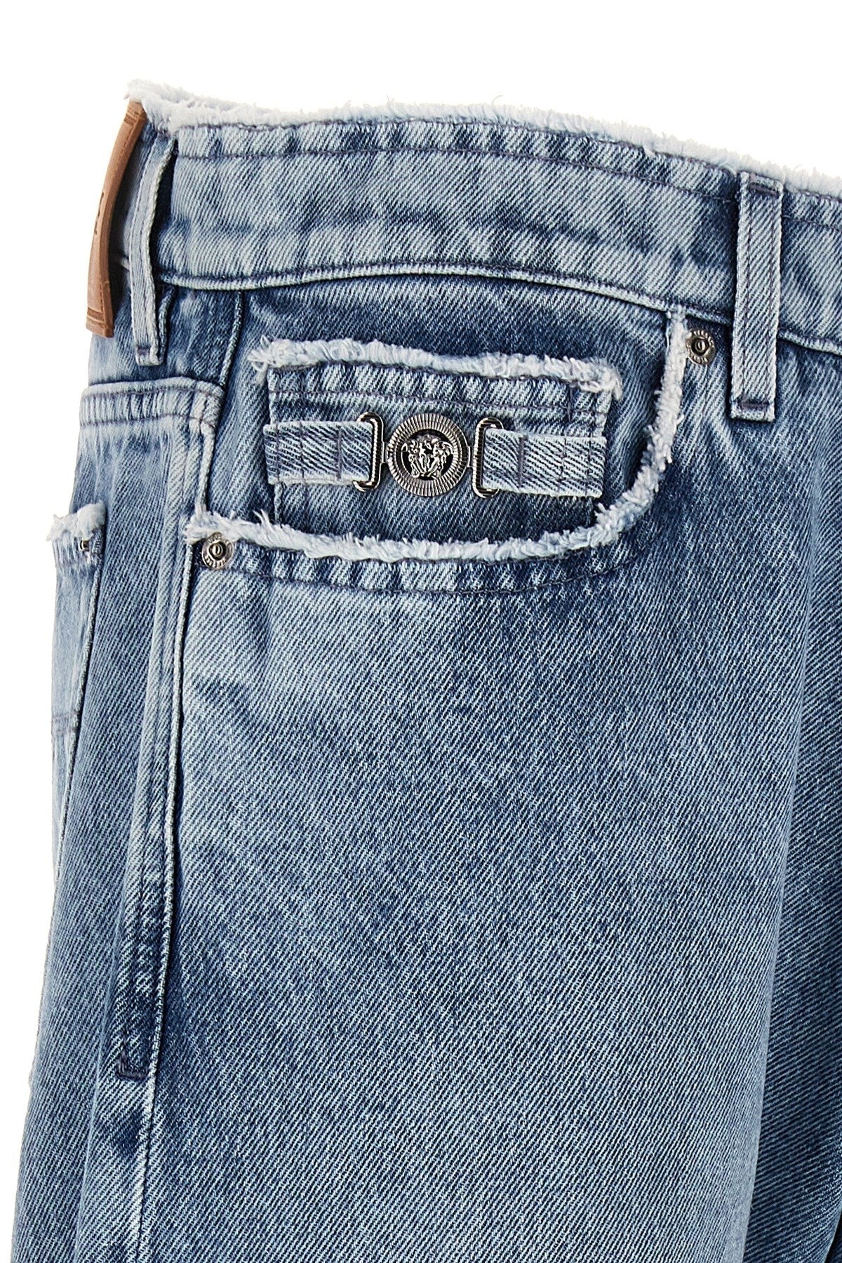 Versace Men Fringed Jeans - 5