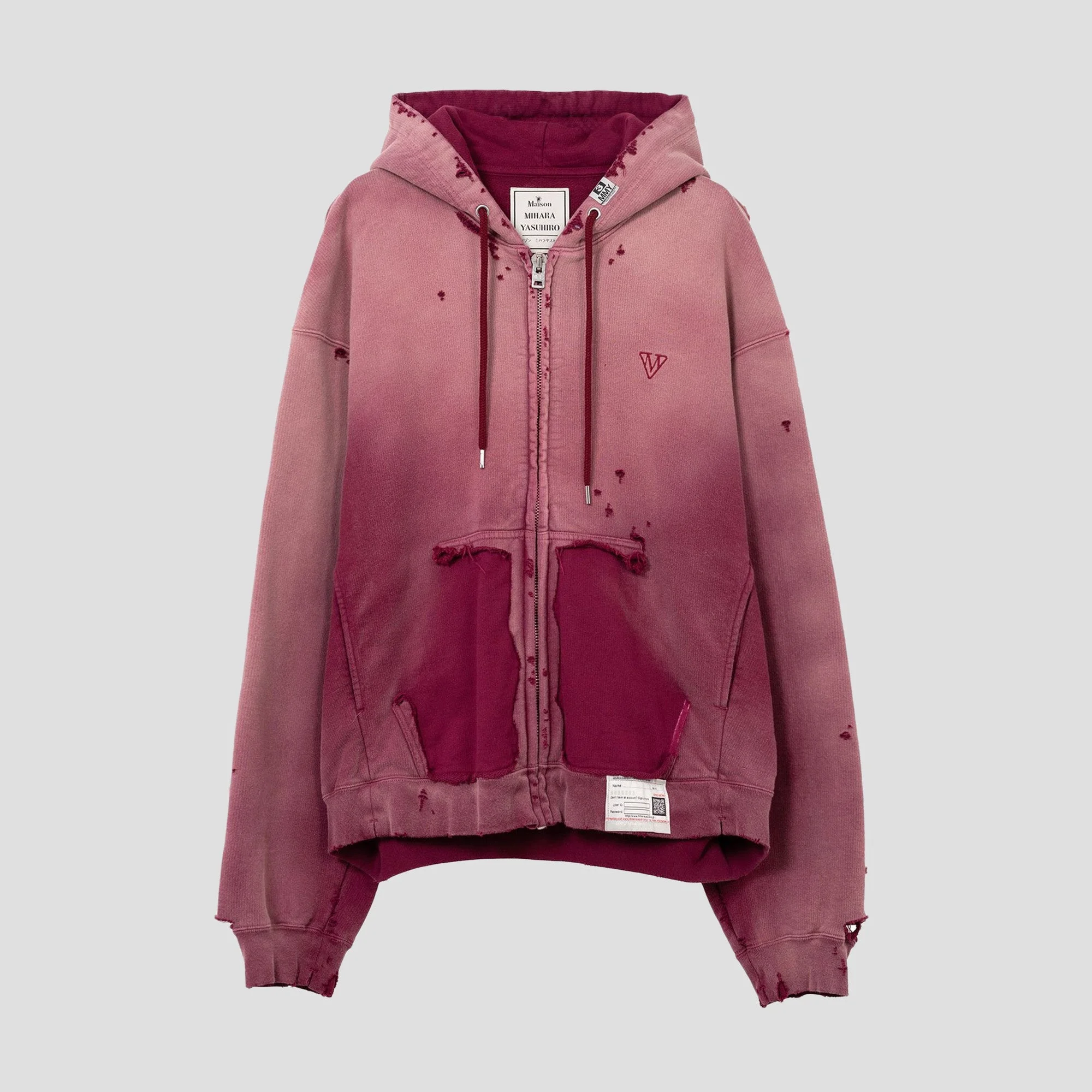 SUN FADED ZIP-UP HOODIE - 1