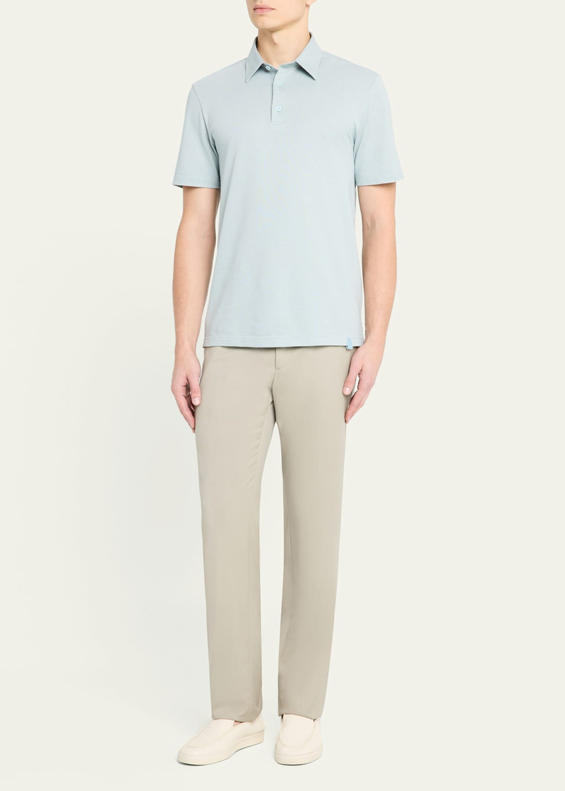 Brioni Men's Jersey Pique Polo Shirt outlook