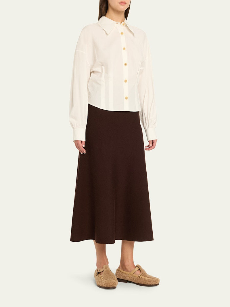 HEREU Alber Curly Shearling T-Bar Loafers outlook