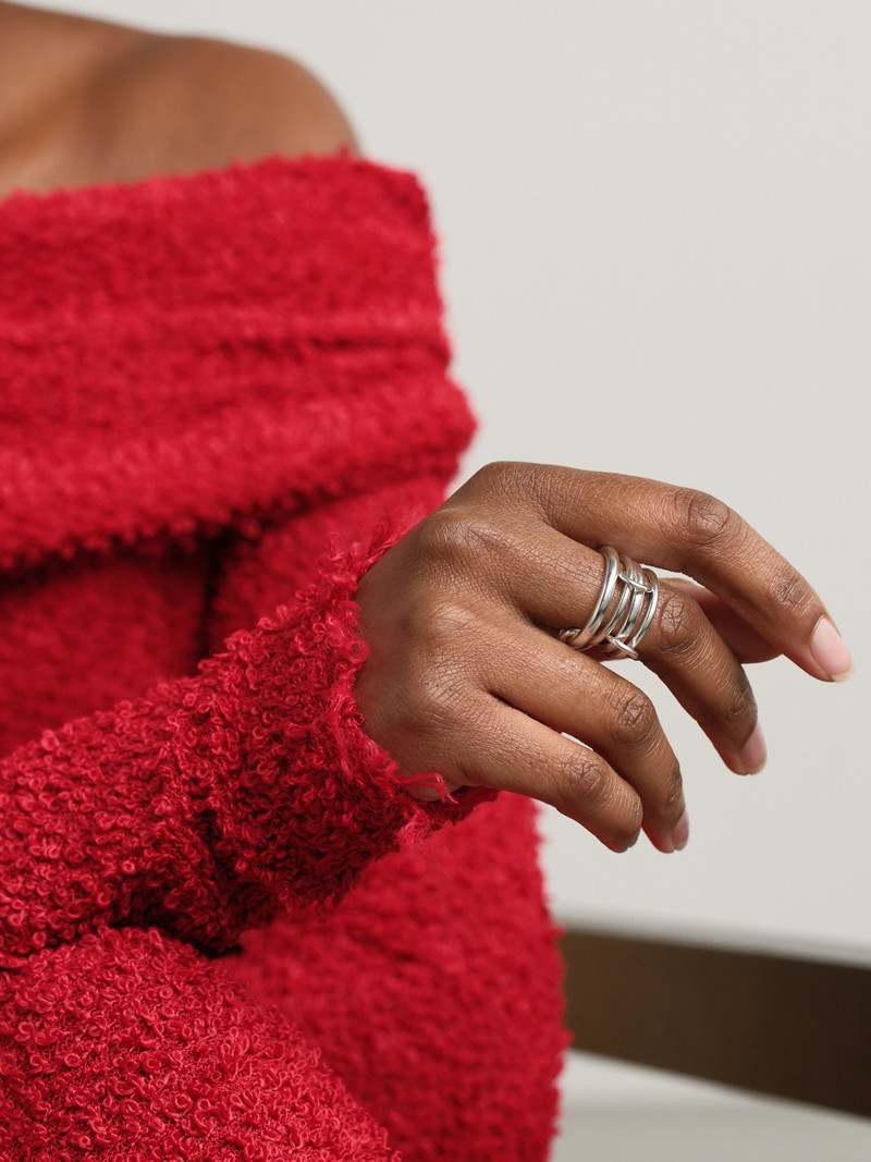 Spinelli Kilcollin Hyacinth Set Of Four Sterling Silver Rings outlook