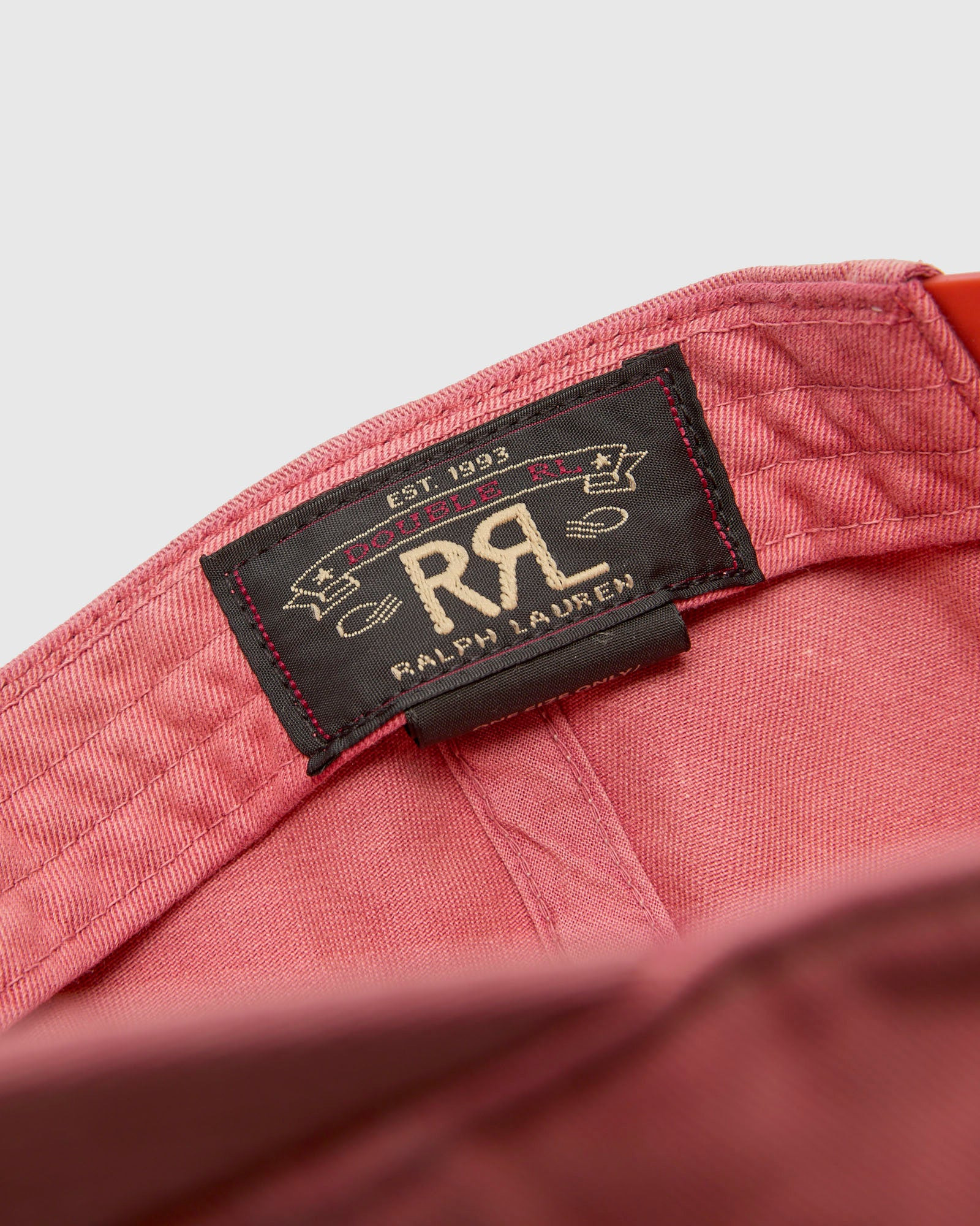 Twill Baseball Cap in Faded Red - 5