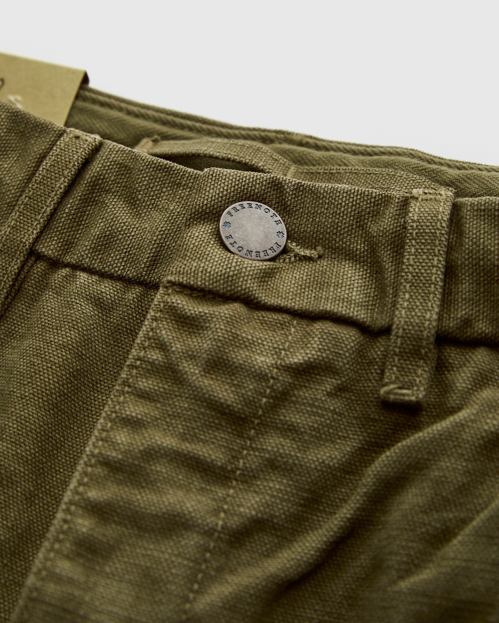 14oz Slub Workers Chino in Army - 6