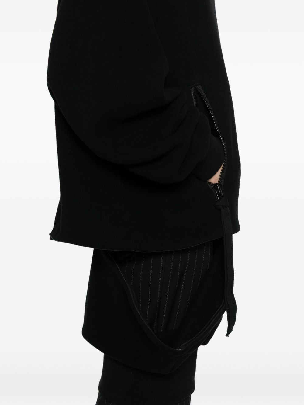 brushed French terry hoodie - 5