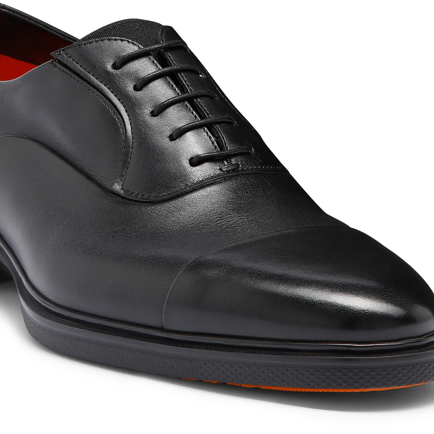 Men's black leather Easy lace-up - 6