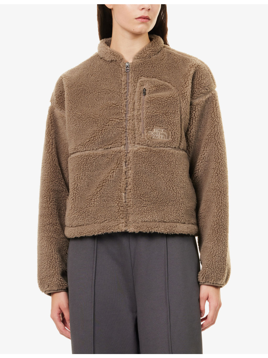 Ex Pile Logo-Embroidered Fleece Jacket - 3
