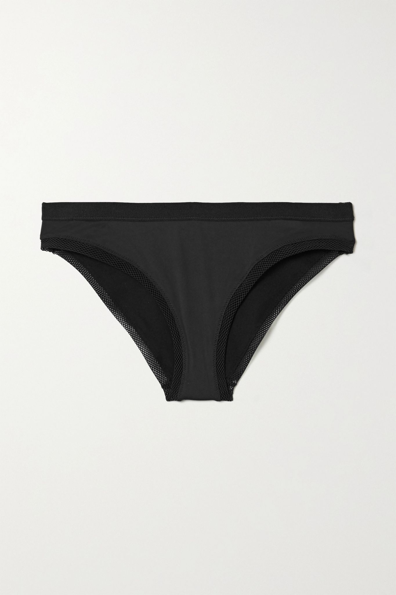 Mesh-trimmed bikini briefs - 1