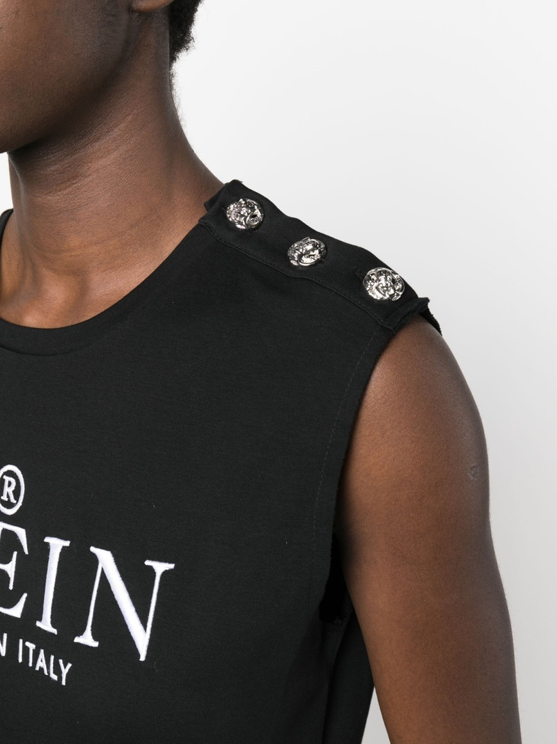 logo-print tank top 5