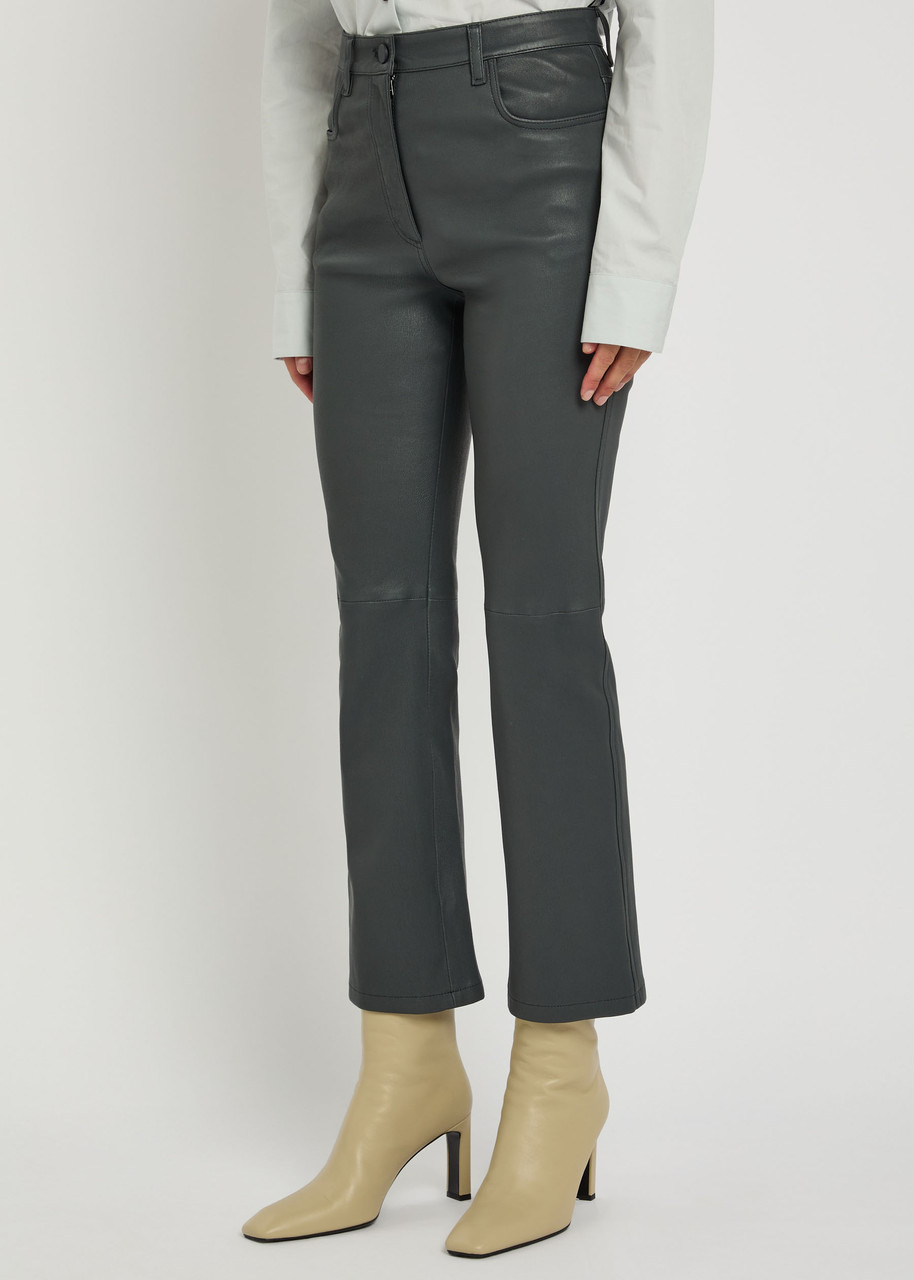 Joseph Duke Flared-leg Leather Trousers - 2
