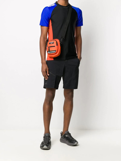 Diesel logo-print colour-block swim shirt outlook