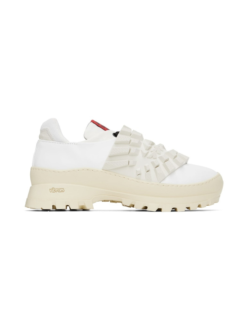 White Paneled Sneakers 1