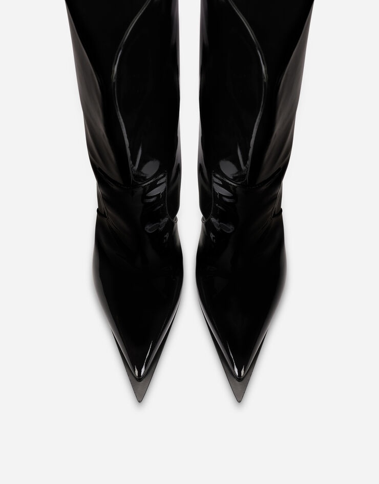 Patent leather ankle boots - 4