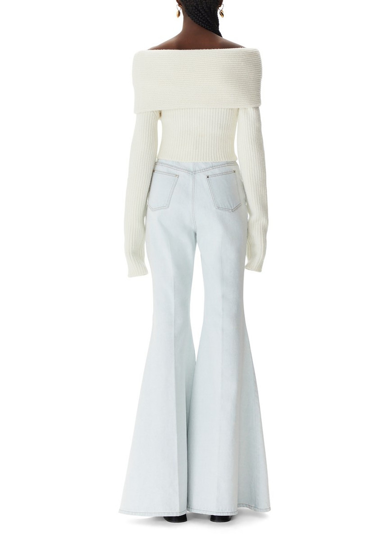 Denim flare jeans 4
