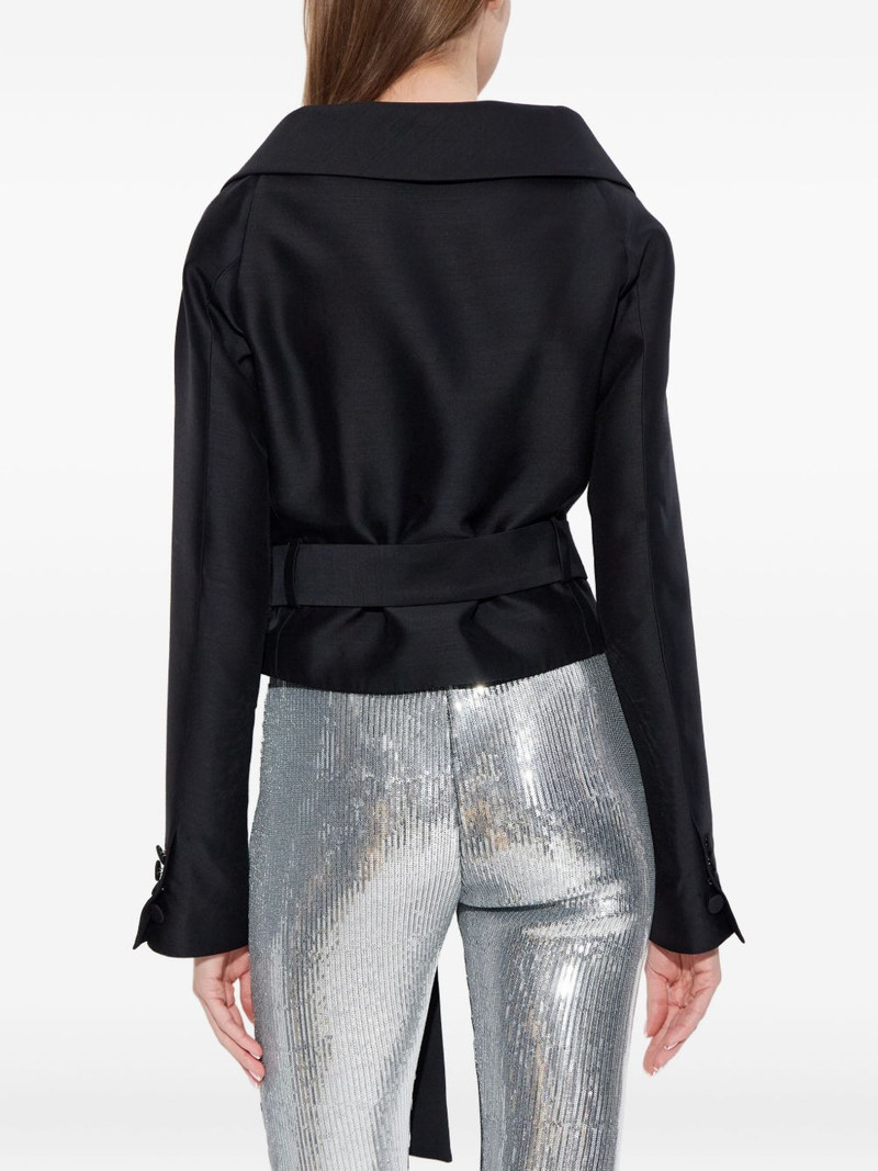 belted virgin-wool jacket 4
