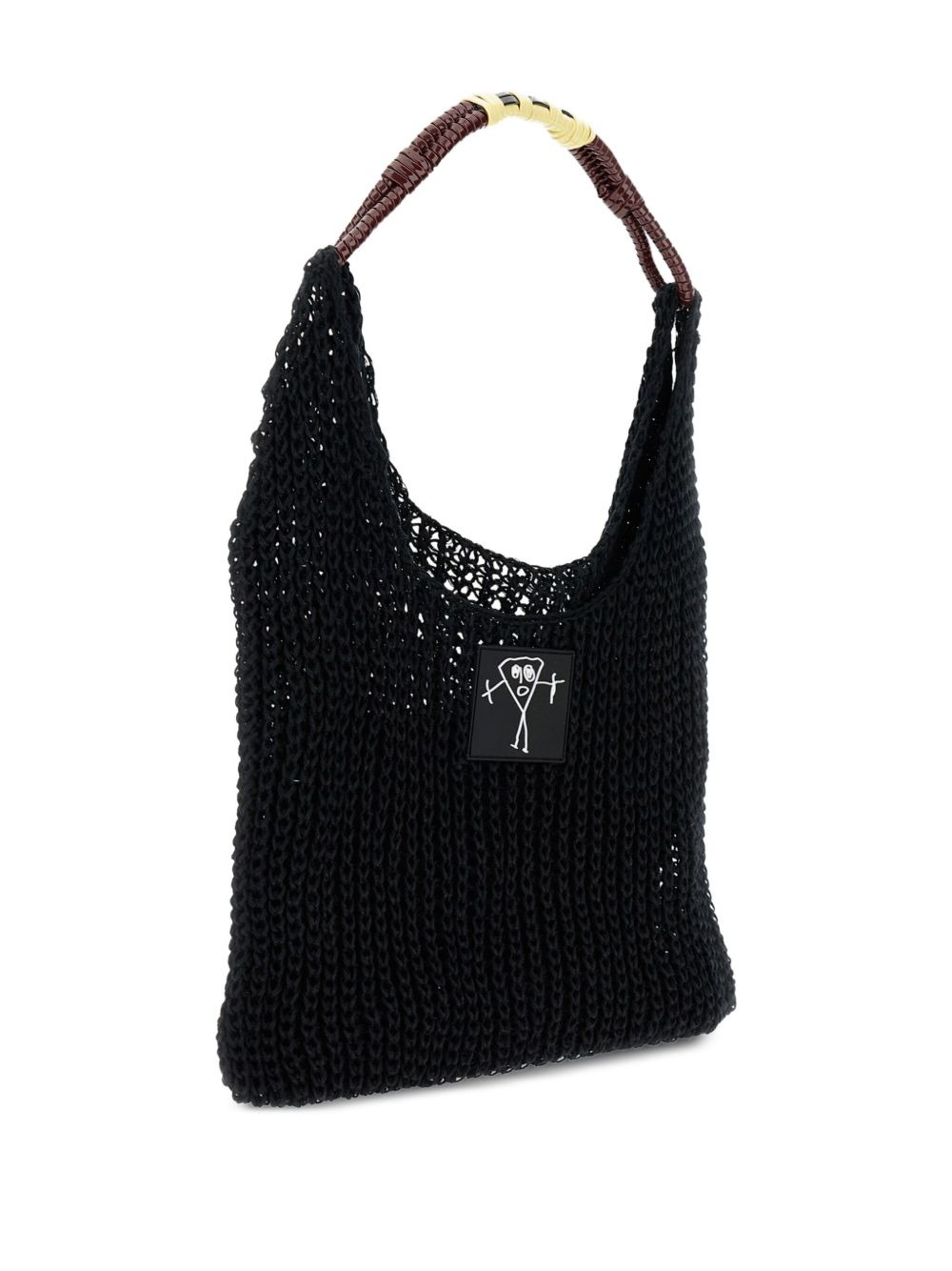 logo-patch shoulder bag - 3