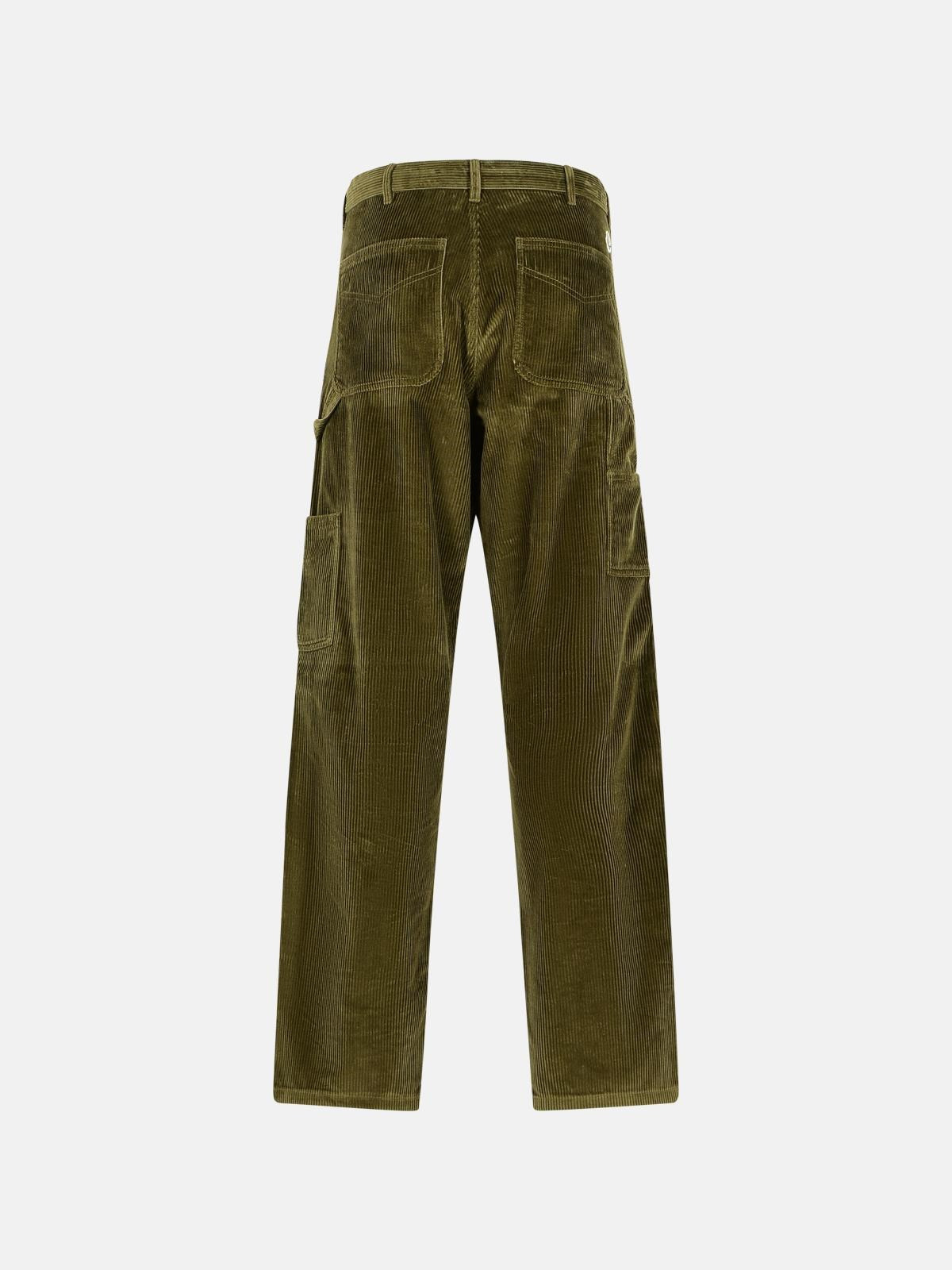 GREEN COTTON PANTS - 3