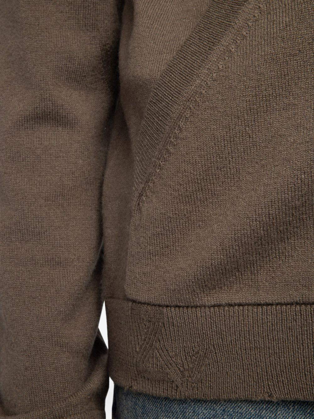 wool zip-up sweater - 5