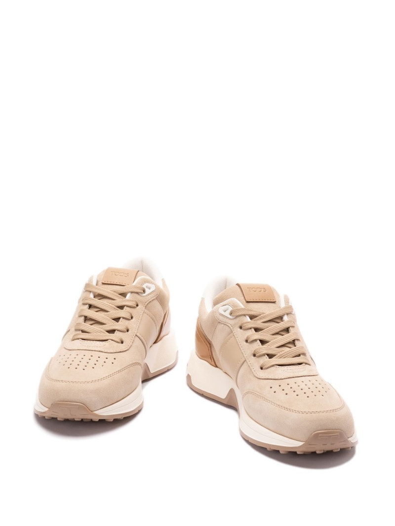 leather-trim suede sneakers 3