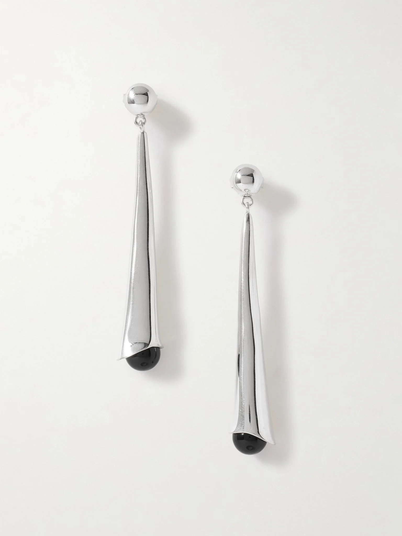 Lou Lou silver onyx earrings Silver - 1