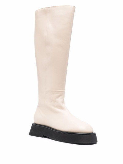 WANDLER chunky knee-length leather boots outlook