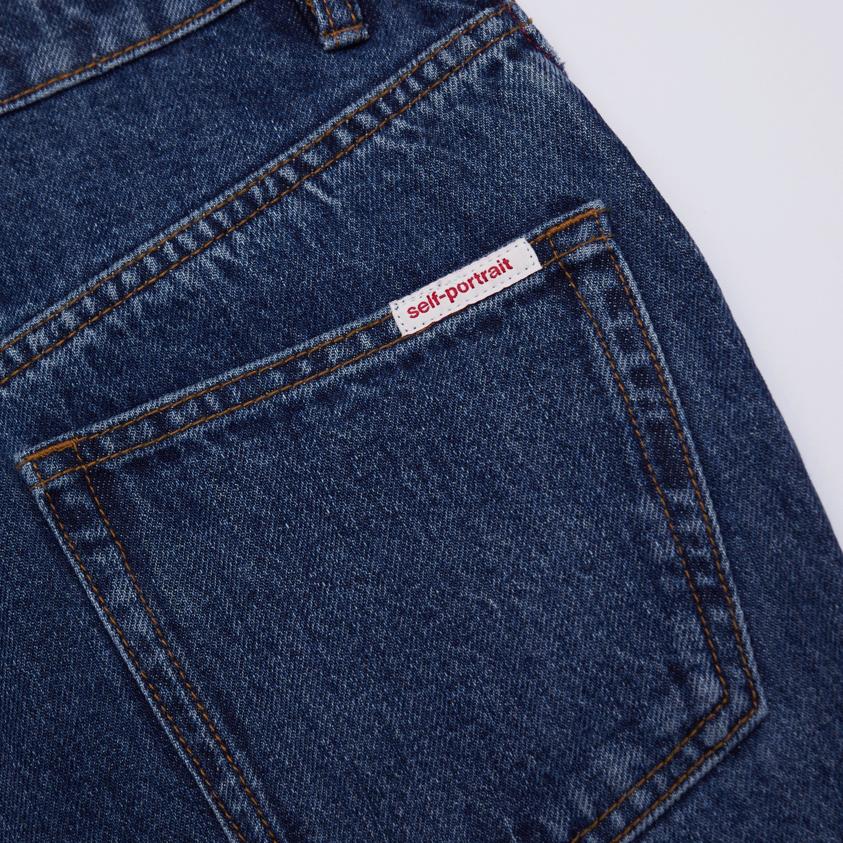 Blue Bootcut Denim Jeans - 5