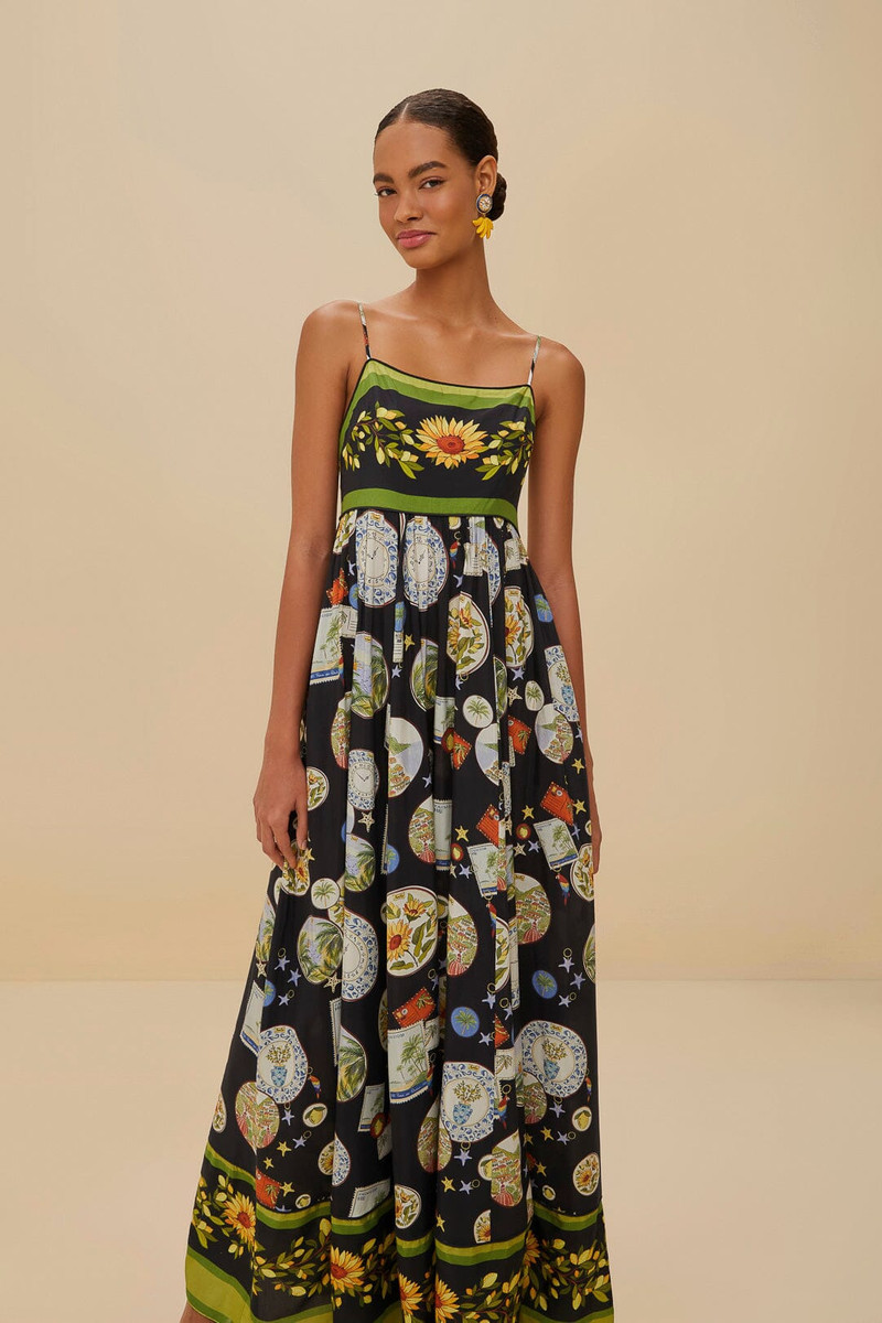 Black Trip Souvenir Maxi Dress 1