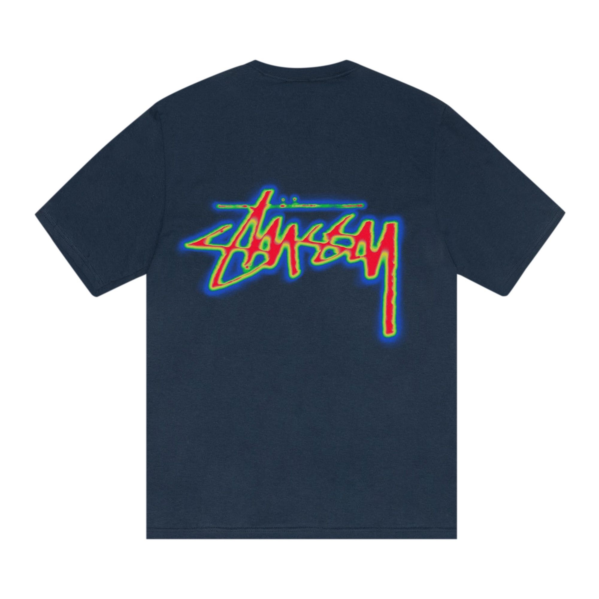 Stussy Thermal Stock Tee 'Navy' - 2