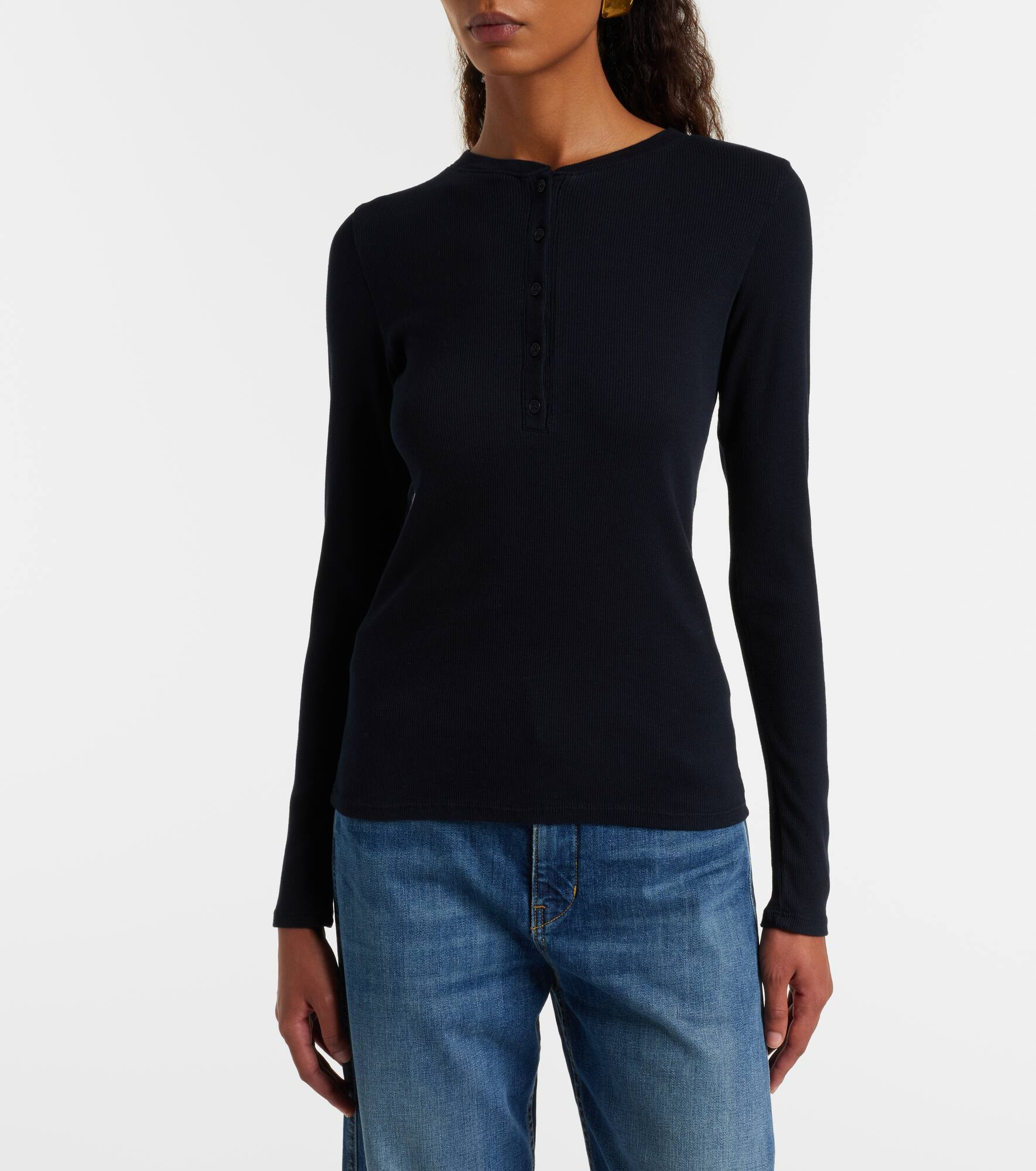 Jordan cotton Henley shirt - 5