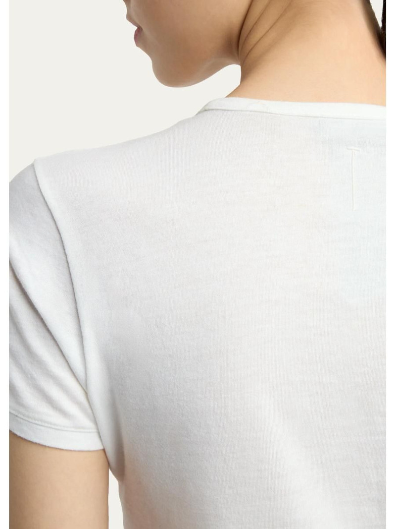 Cotton Jersey Fitted Short-Sleeve T-Shirt 5
