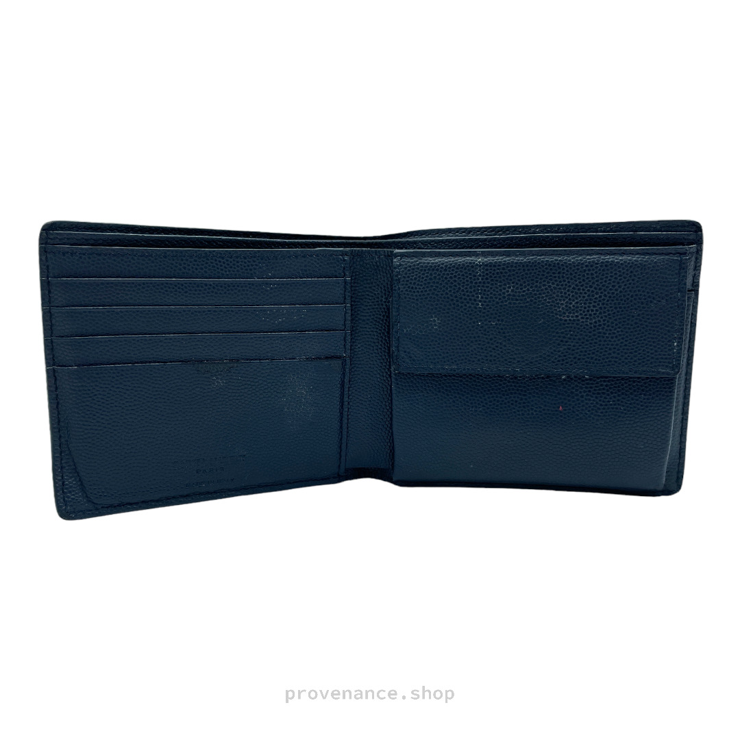 Saint Laurent Paris SLP Bifold Wallet - Navy - 5