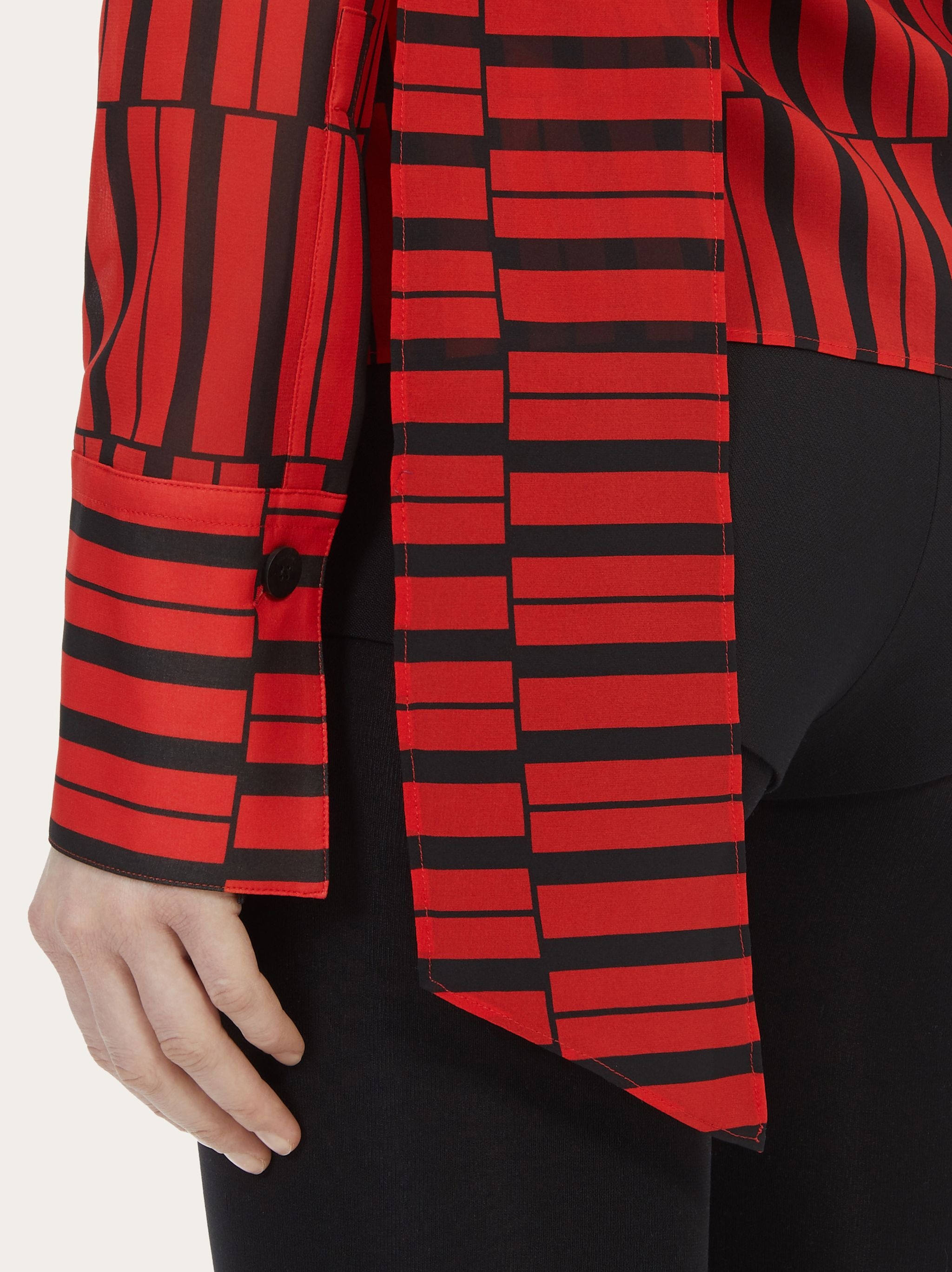 Sash collar shirt - 4