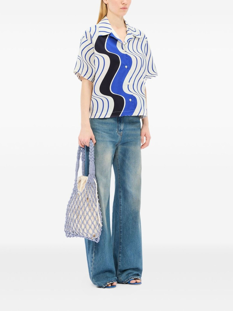 MSGM wave-print shirt outlook